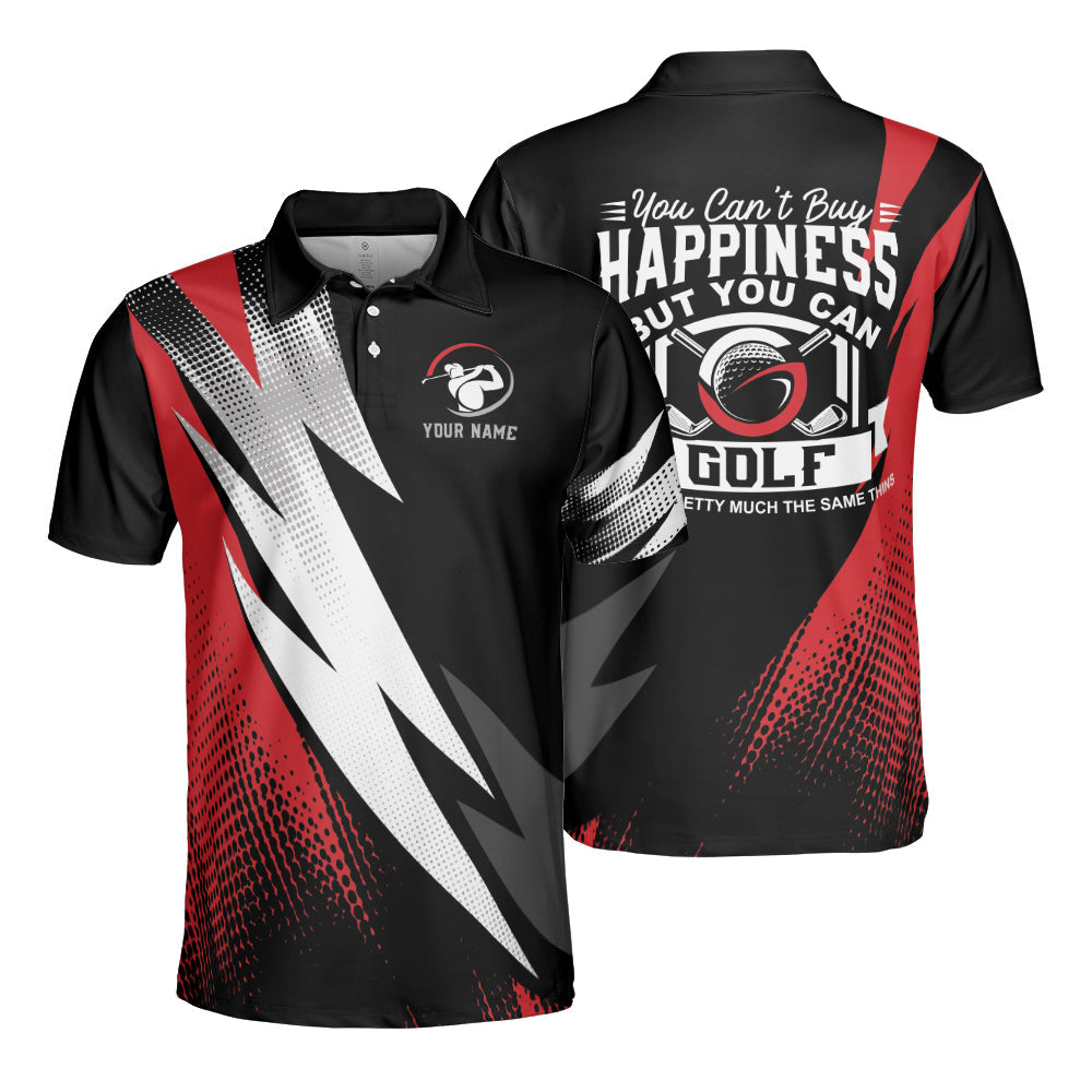 Custom Name You Can’t Buy Happiness But You Can Play Golf Polo Shirt For Men