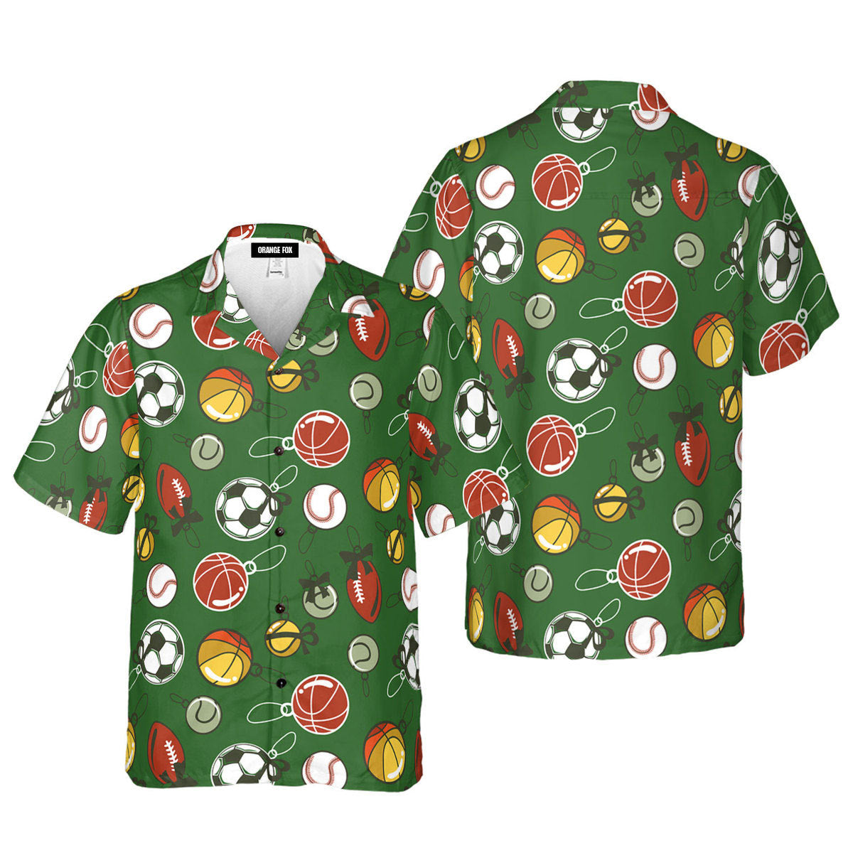 Christmas Sport Green Pattern Aloha Hawaiian Shirt For Men & Women