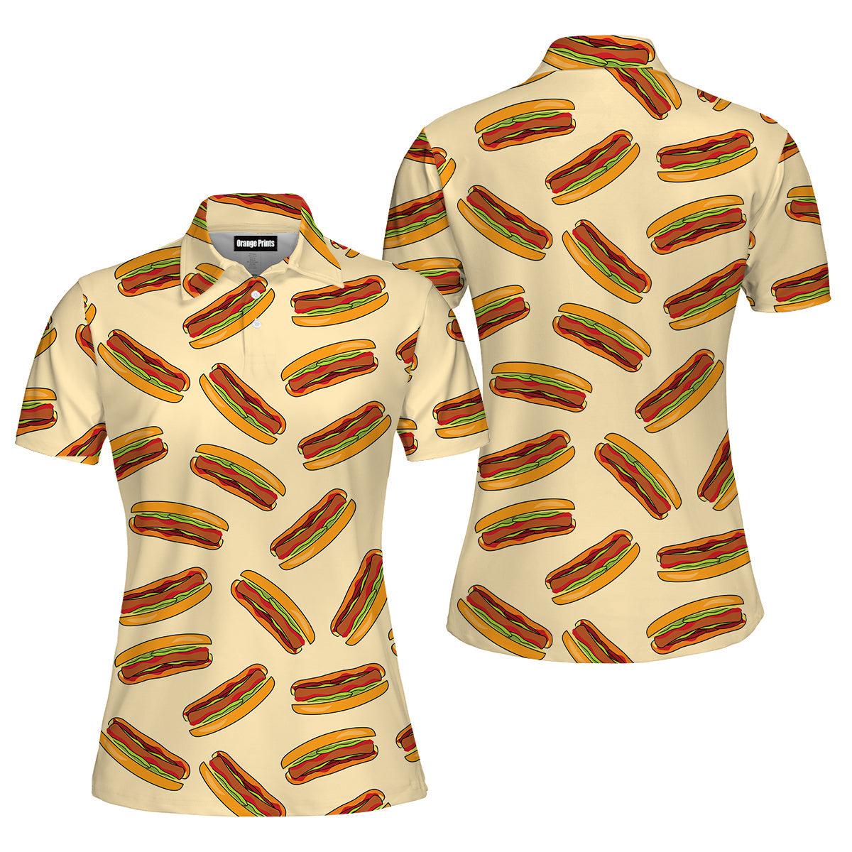Don't Look For Love Look For Hotdog Polo Shirt For Women