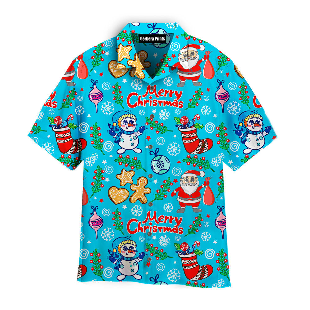 Funny Christmas On Blue Hawaiian Shirt For Men & Women