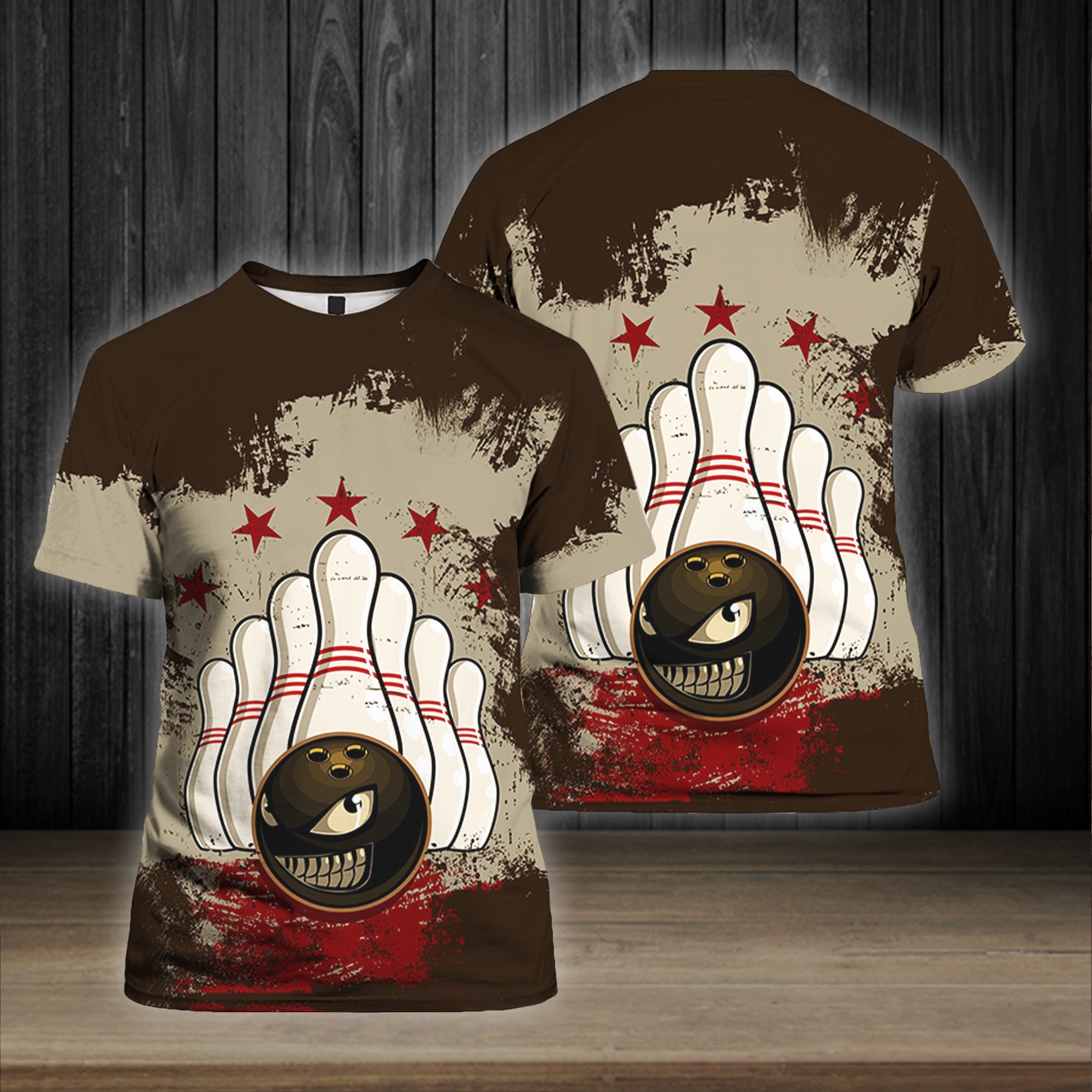 Vintage Bowling Ball T-Shirt For Men & Women HP1699