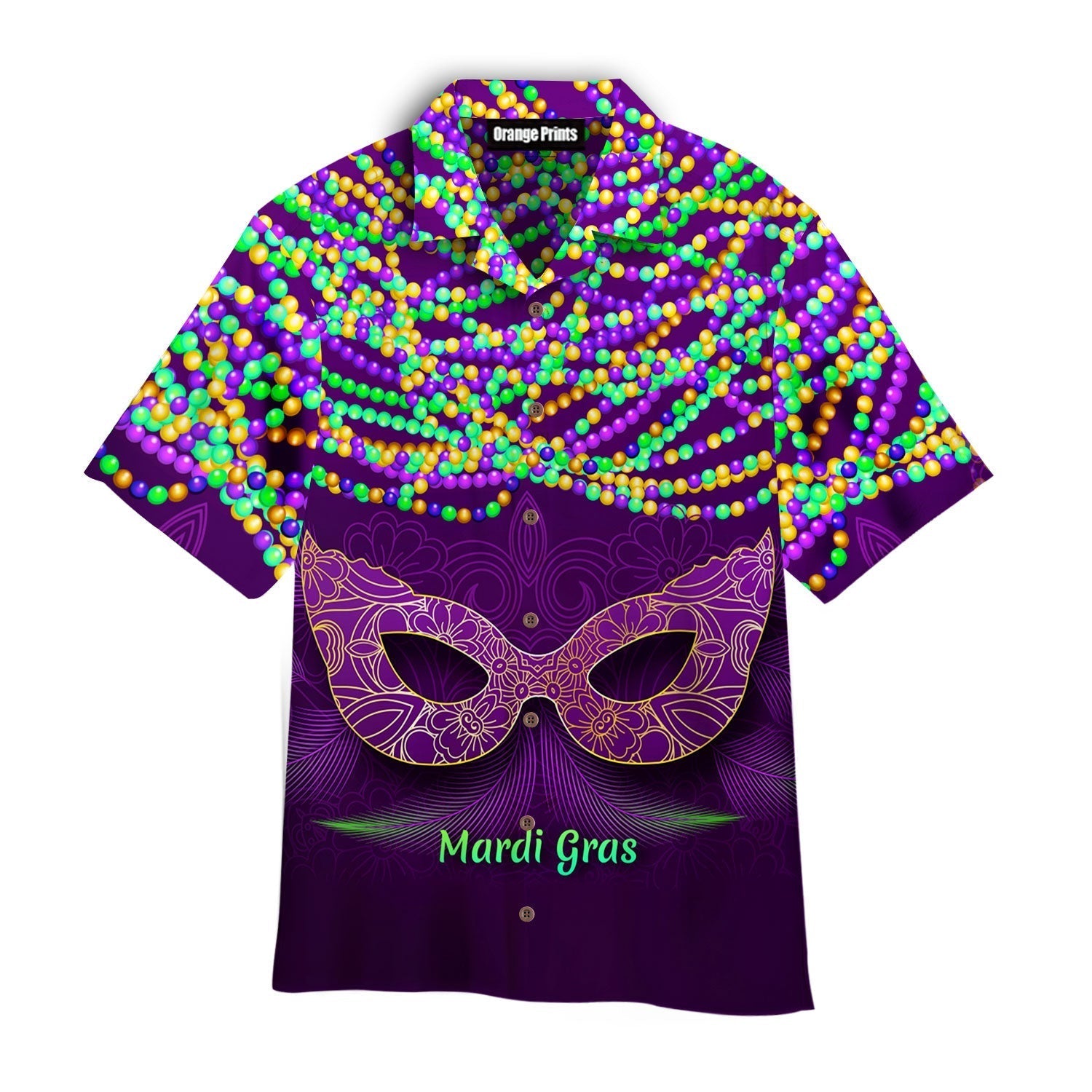 It's A Purple Mask Mardi Gras Hawaiian Shirt For Men & Women