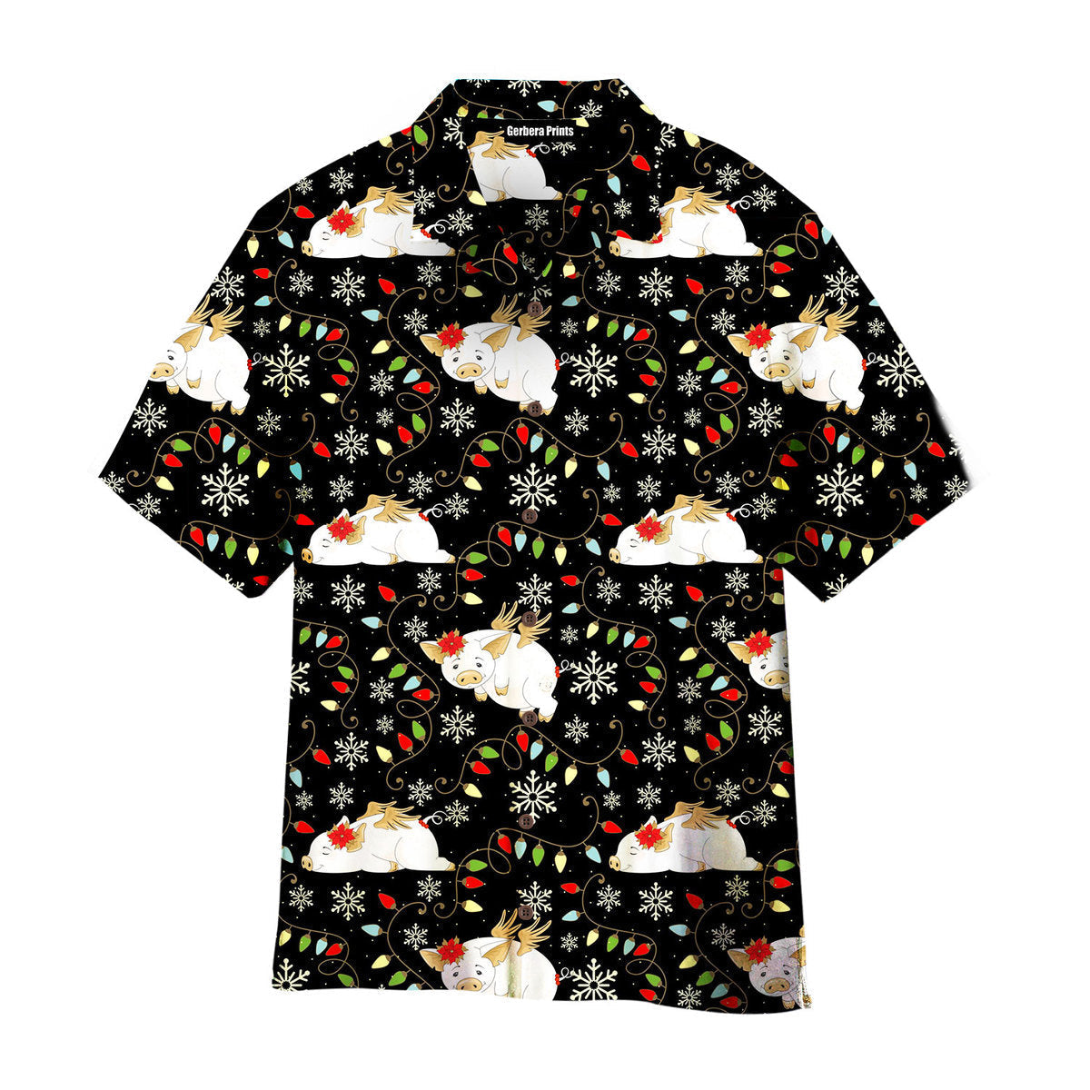 Lazy Pigs On Christmas Holiday Hawaiian Shirt For Men & Women