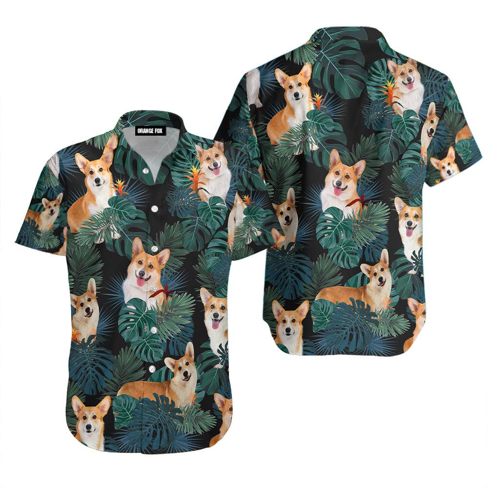 Love Corgi Dog Pet Lover Tropical Hawaiian Shirt For Men & Women
