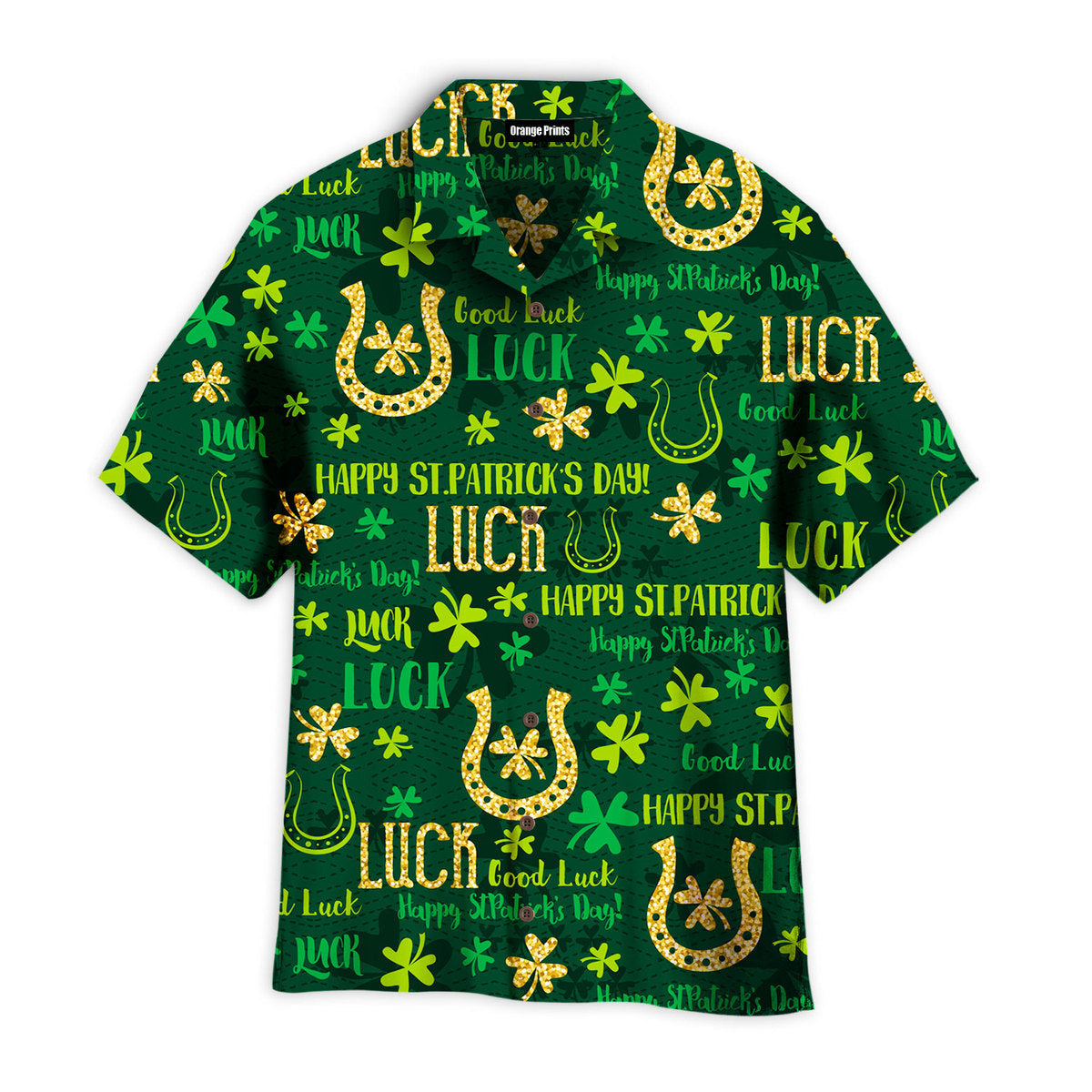Lucky Charm St Patricks Day Green Hawaiian Shirt For Men & Women