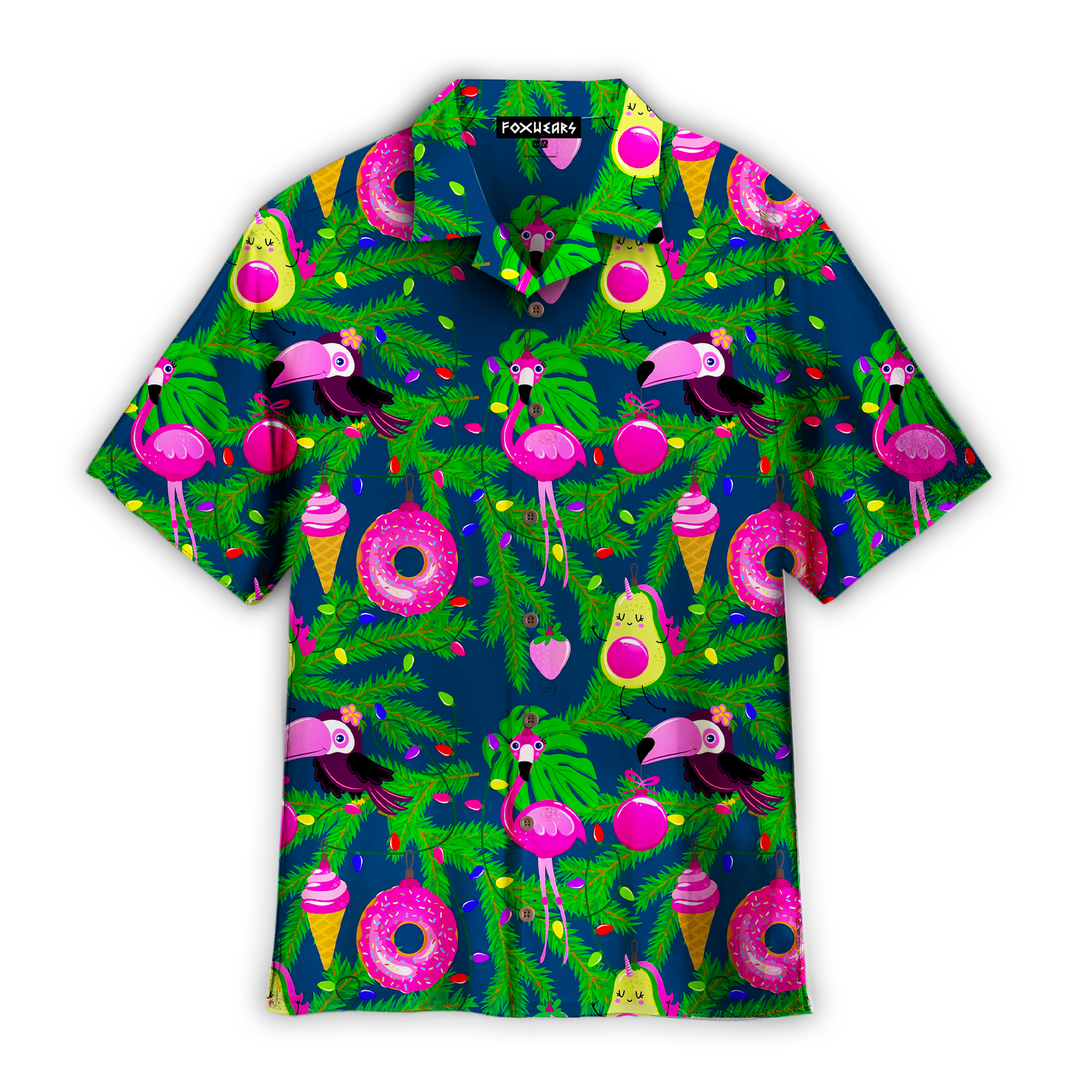 Merry Flamingo On Christmas Day Hawaiian Shirt For Men & Women