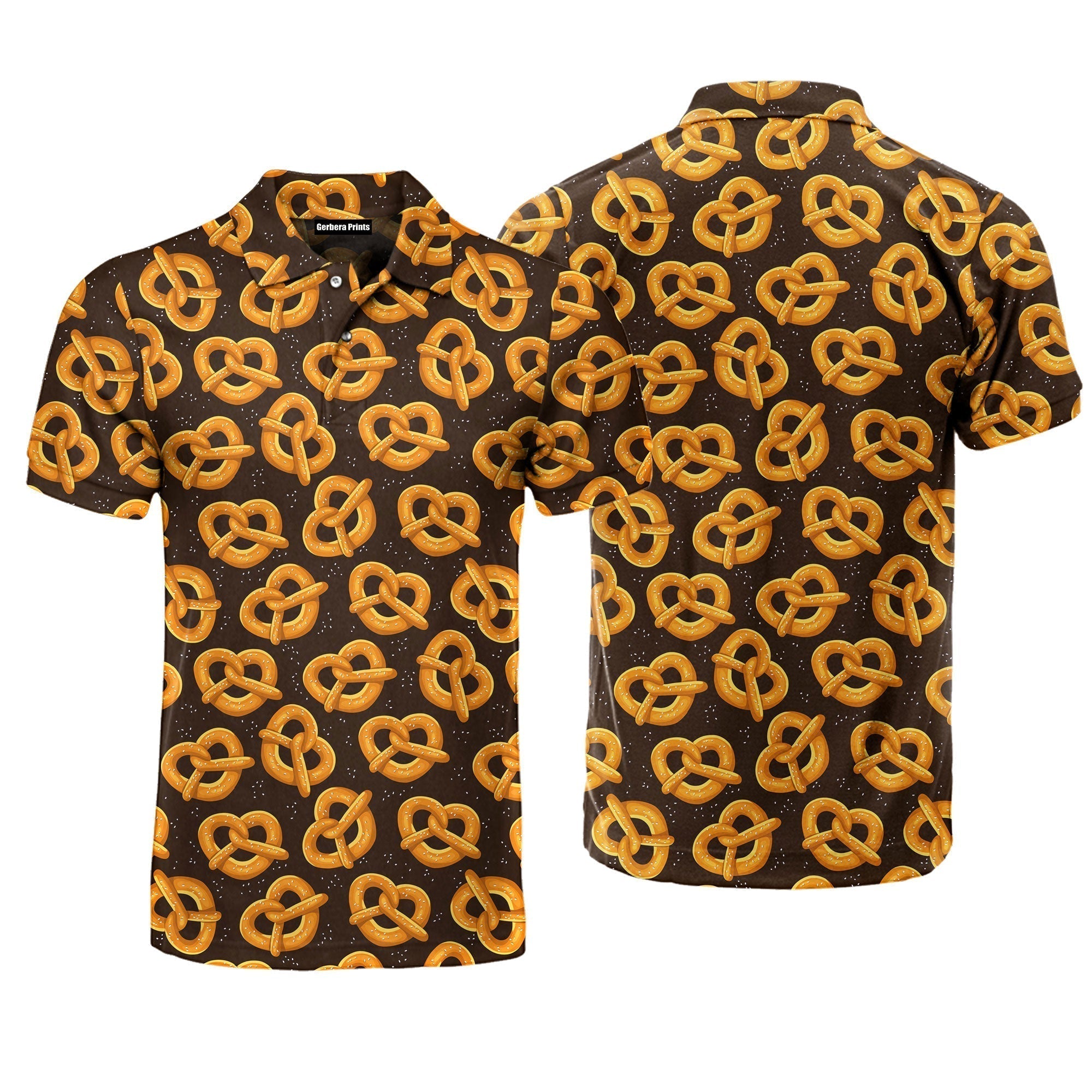 Pretzel And Oktoberfest Happy Beer Day Polo Shirt For Men