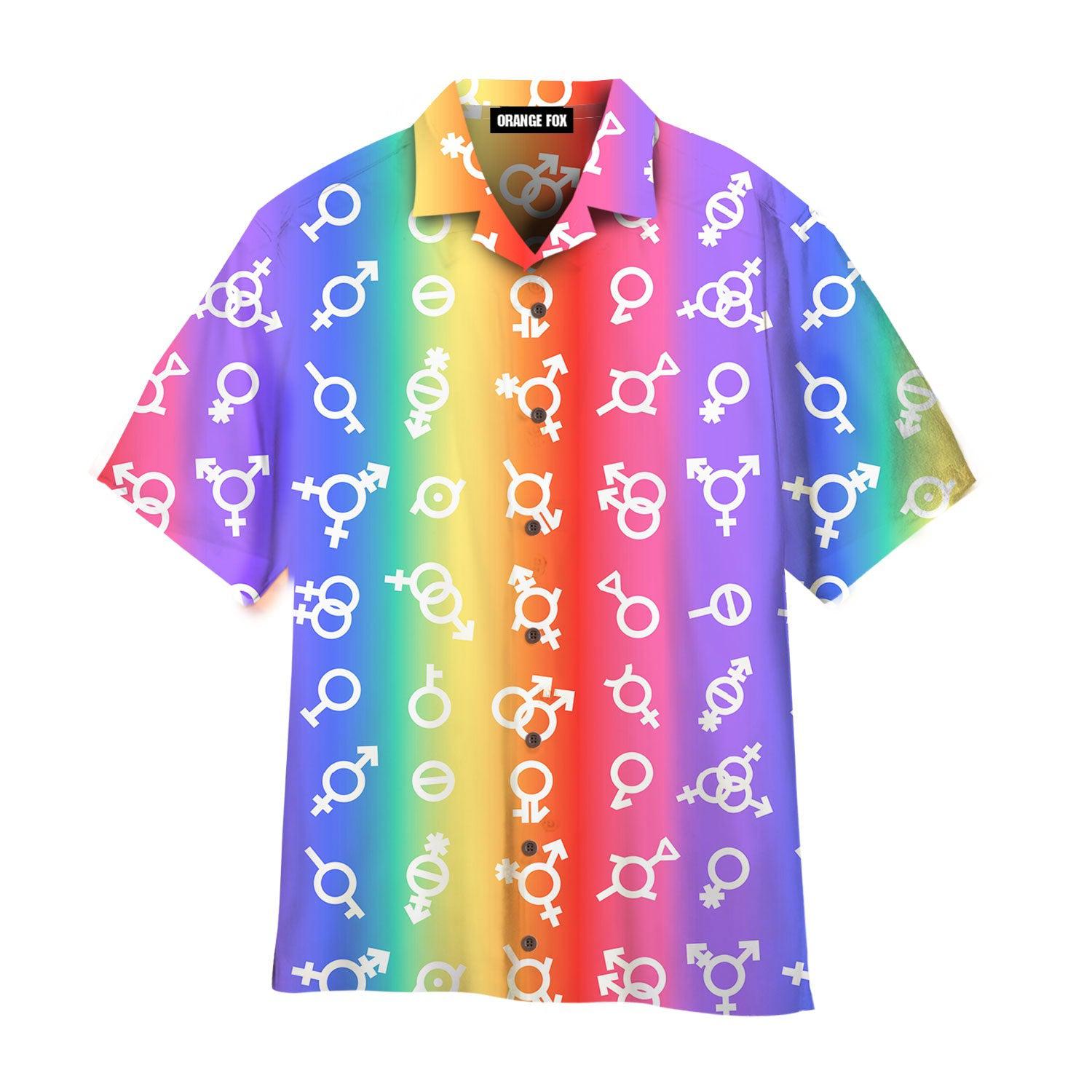 Pride Flag LGBT Gender Hawaiian Shirt For Men & Women