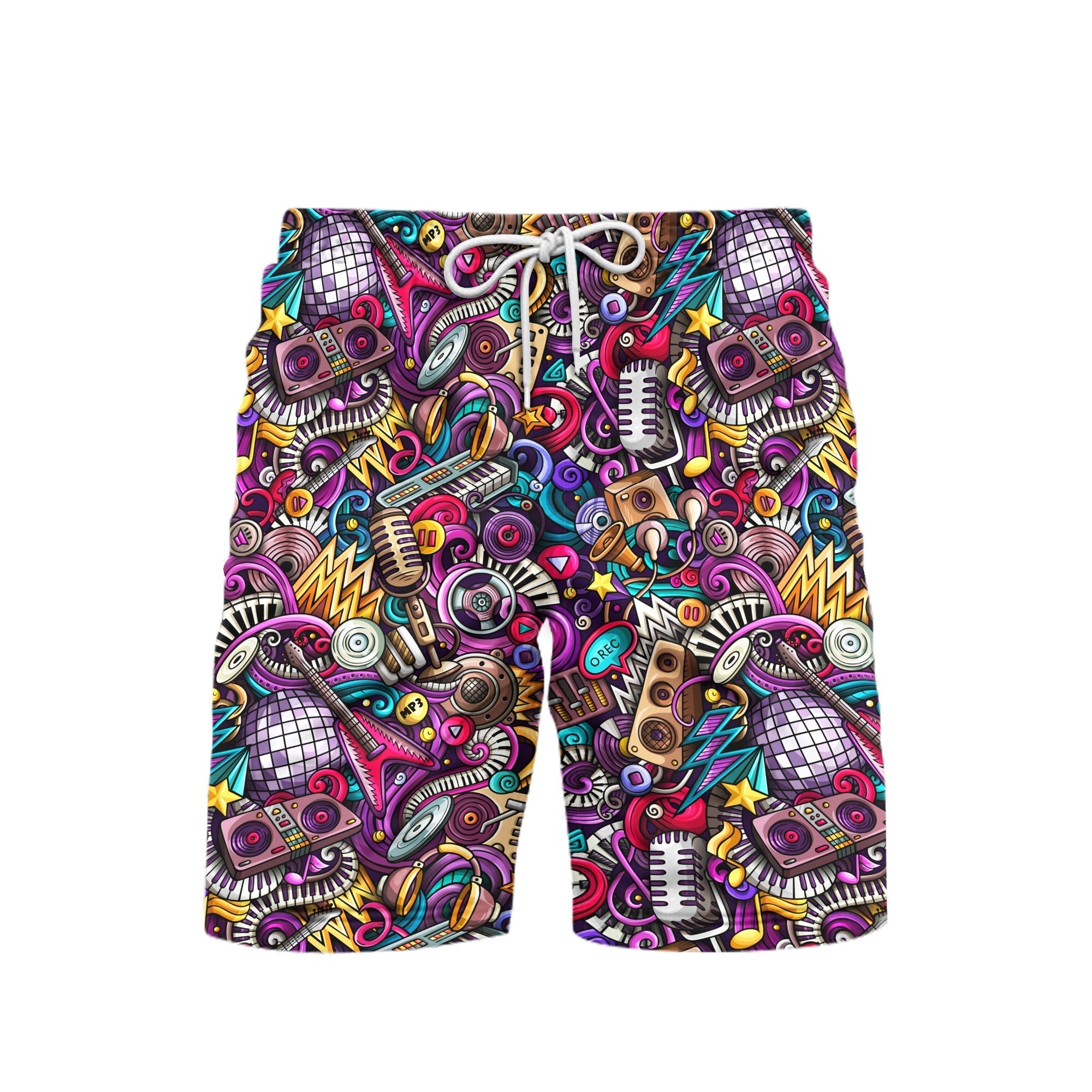Music Everybody Needs A Little More Disco Beach Shorts For Men