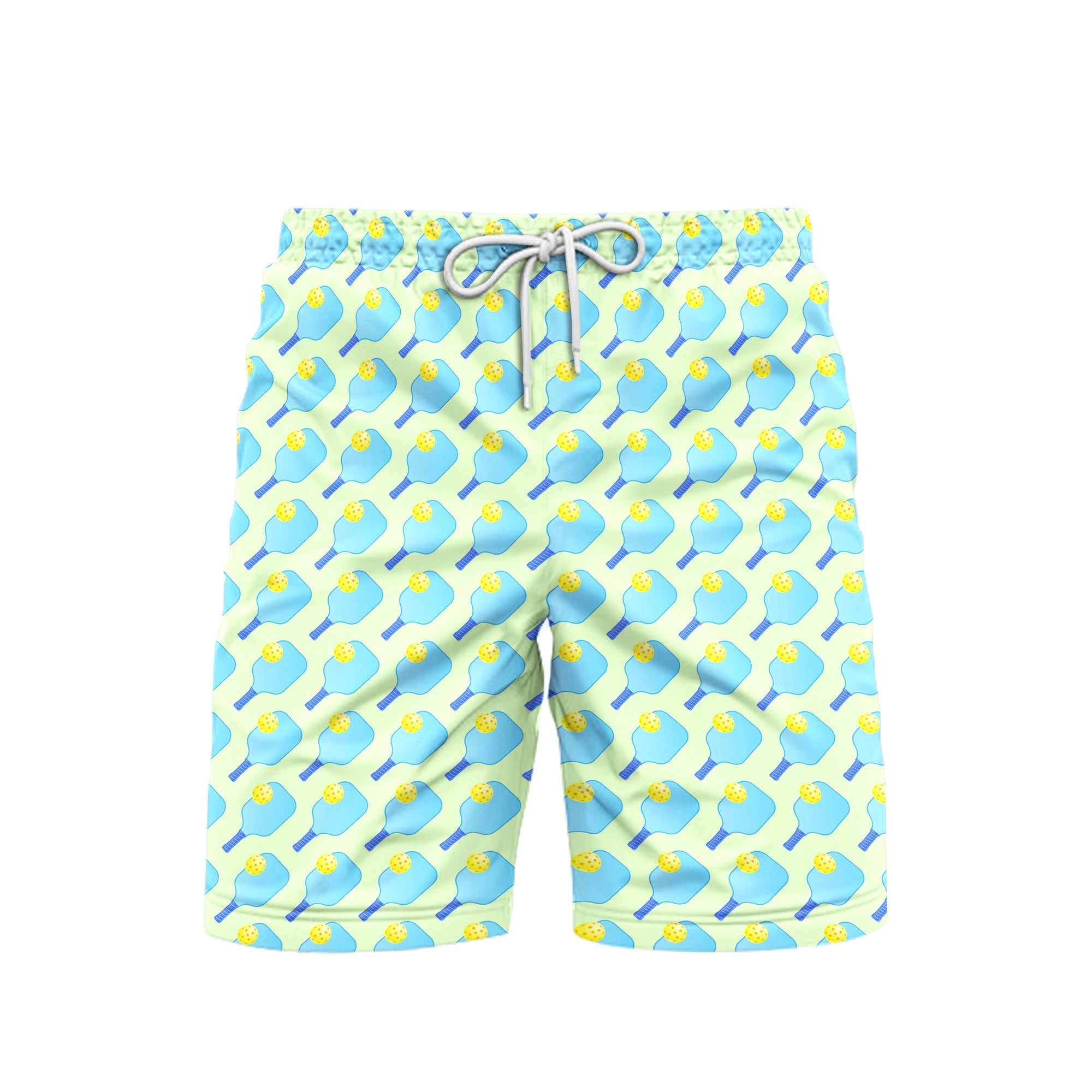 Pickleball Blue Nature Beach Shorts For Men