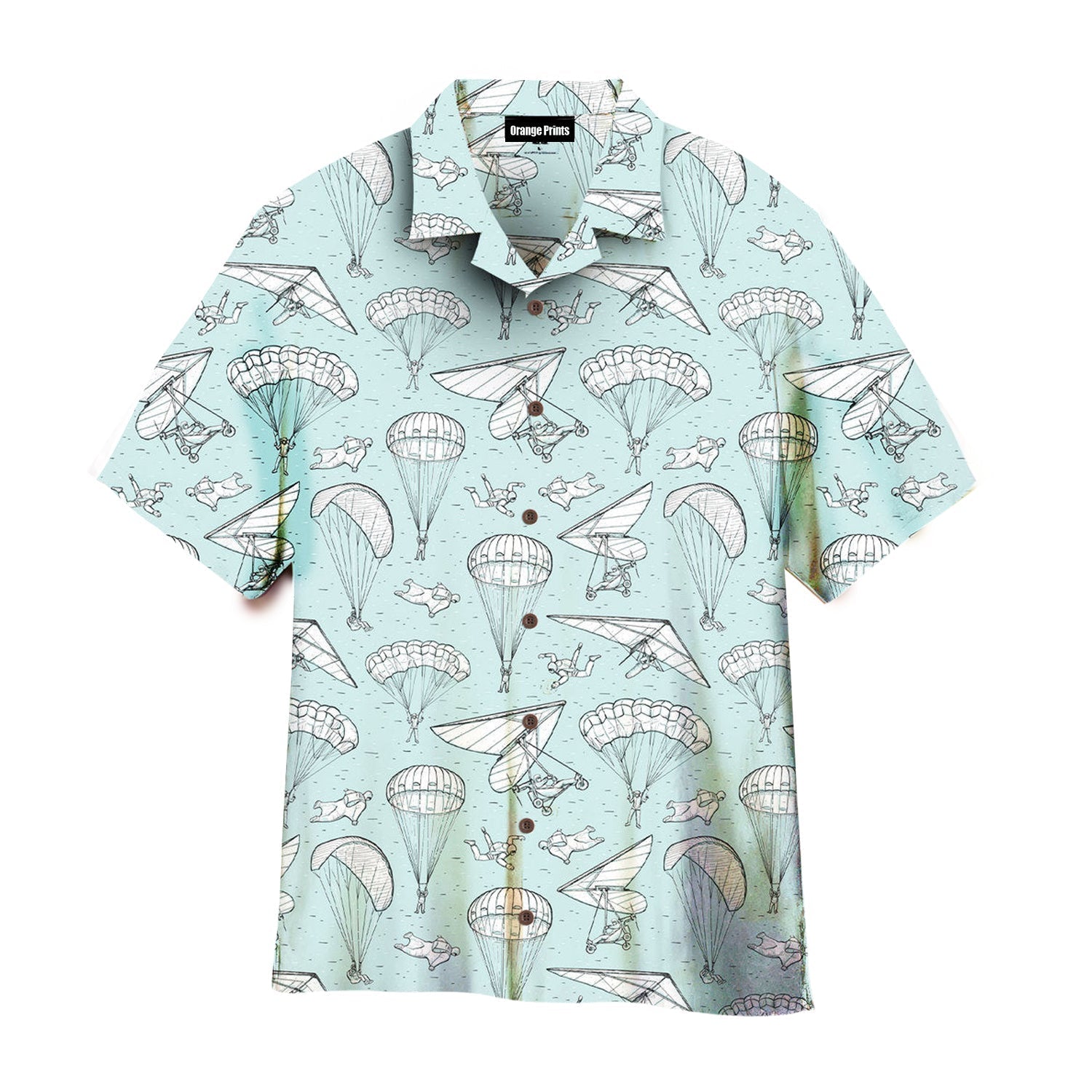 Skydiving Tropical Hawaiian Shirt For Men & Women