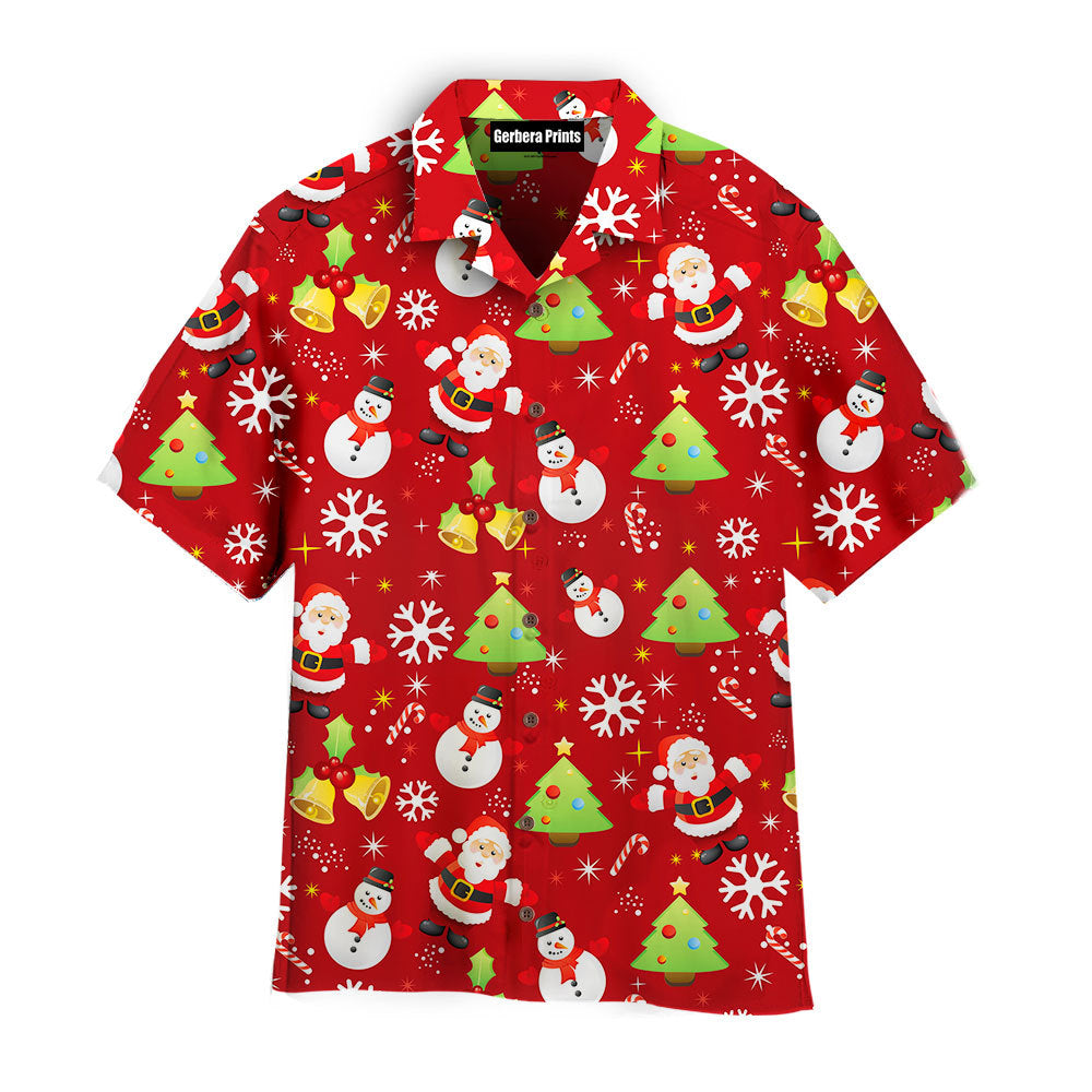 Stay Cool Snowman In Red Christmas Hawaiian Shirt For Men & Women
