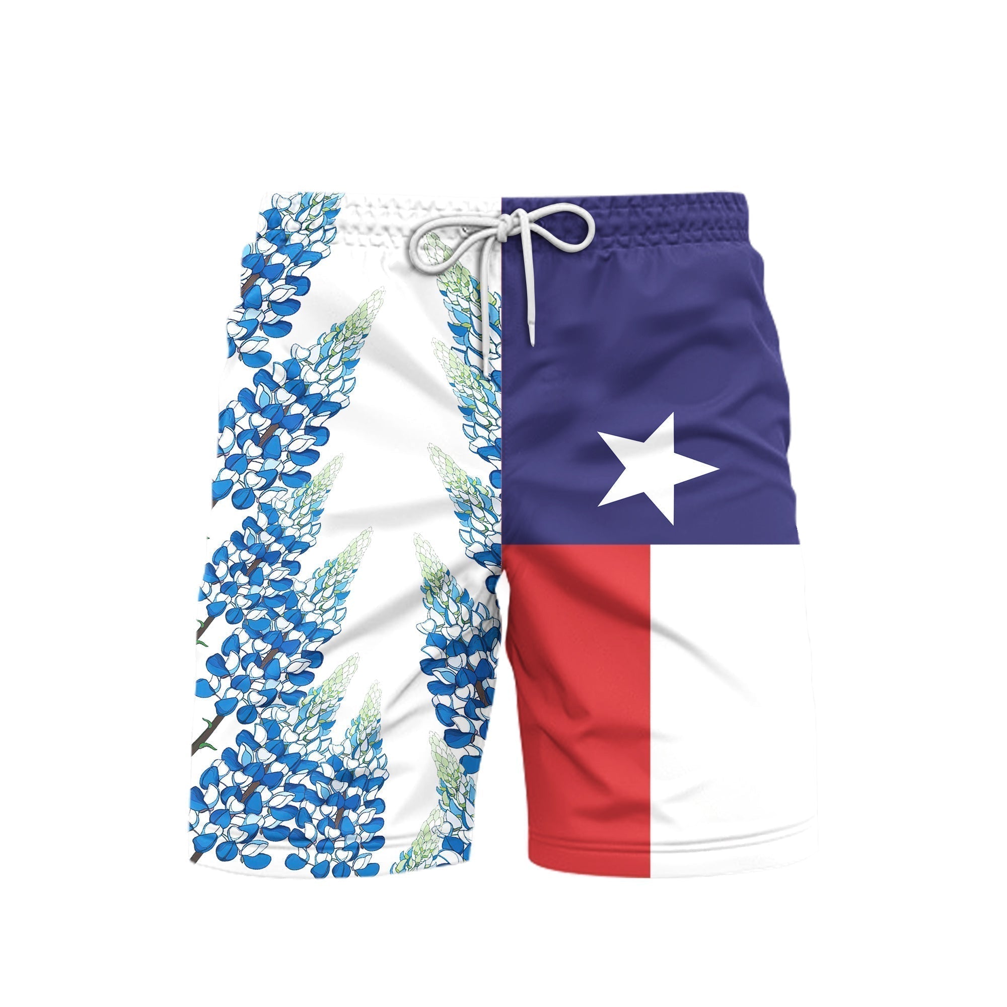 Texas Bluebonnets Beach Shorts For Men
