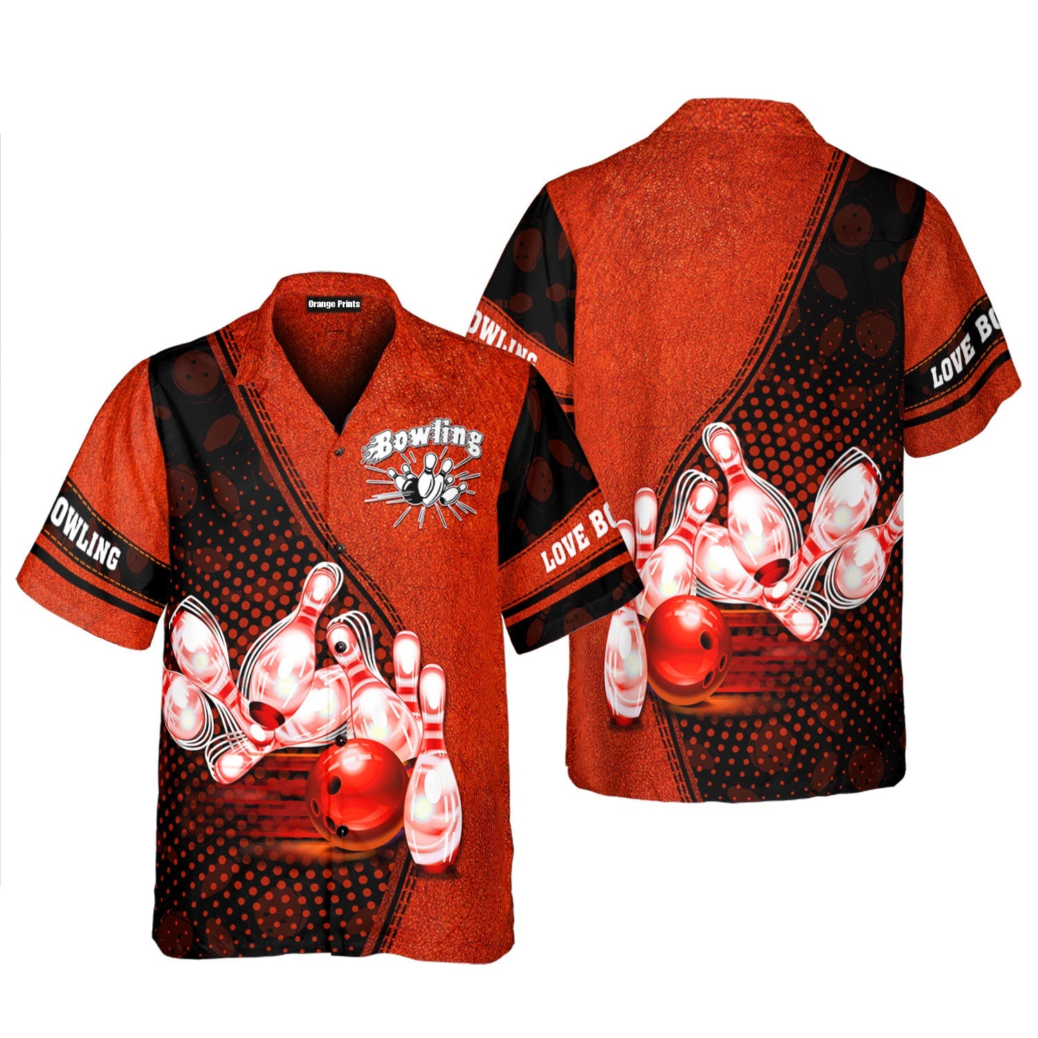 Love Bowling Red Outfit Hawaiian Shirt For Men & Women WH1237