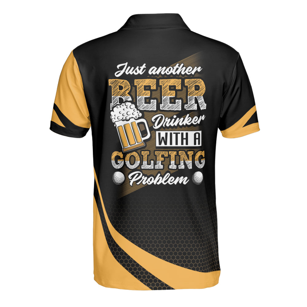 Golf Beer Drinker With Golfing Problem Polo Shirt For Men Golfer Player