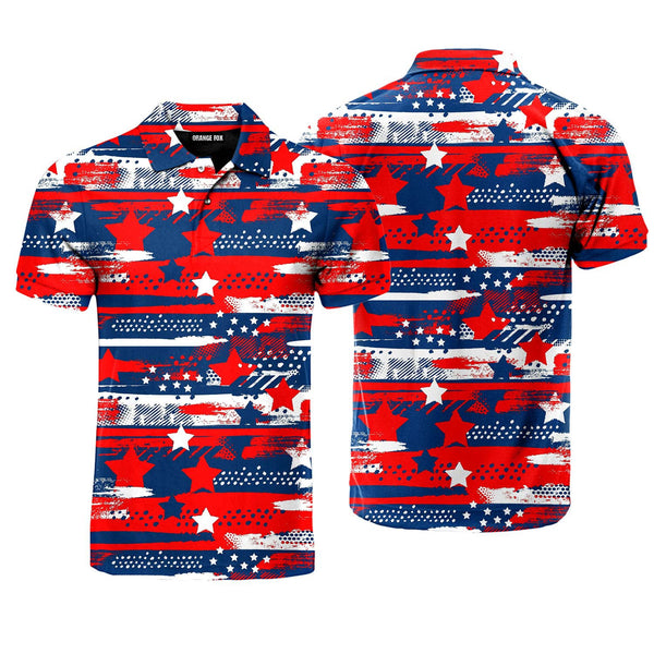 4th Of July Independence Day American Summer Patriotic Polo Shirt For Men
