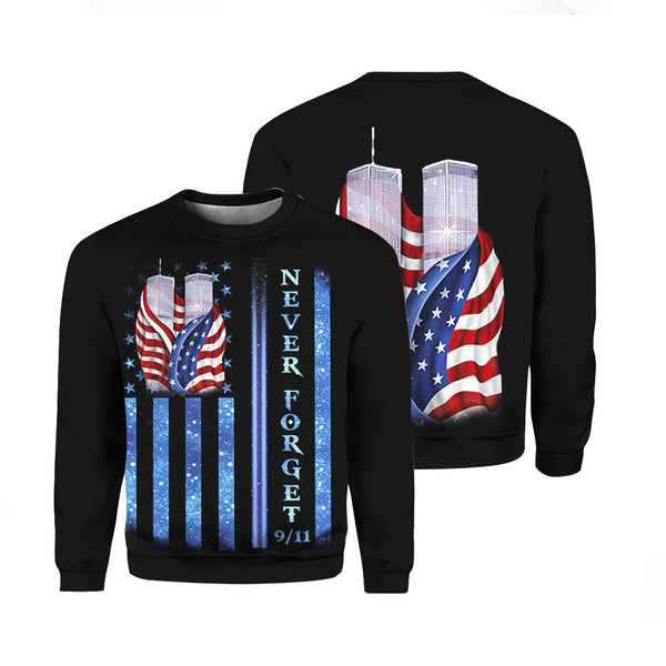 911 Never Forget Memorial Crewneck Sweatshirt For Men & Women