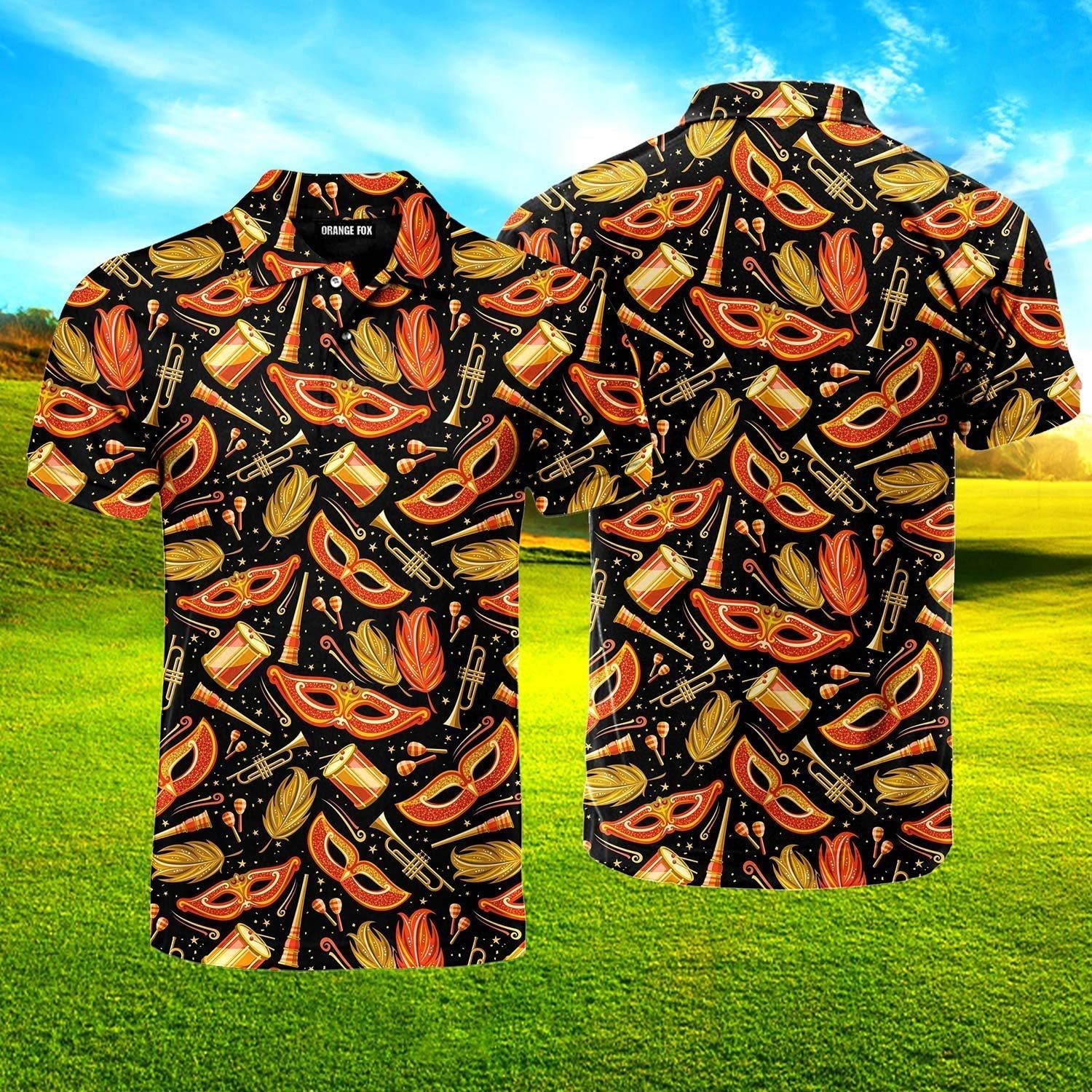 A Happy Carnival is Coming Polo Shirt For Men