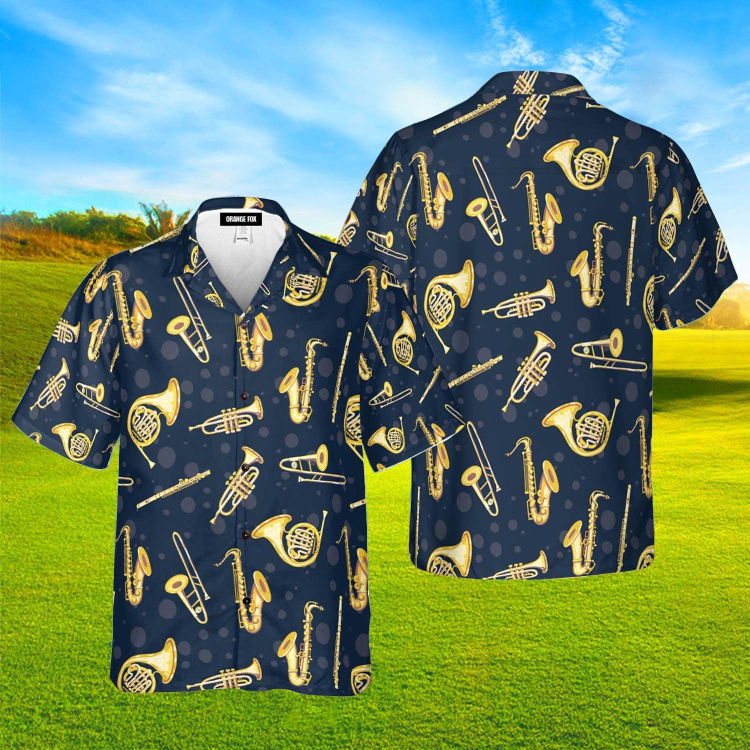 Amazing Musical Instruments Hawaiian Shirt For Men & Women
