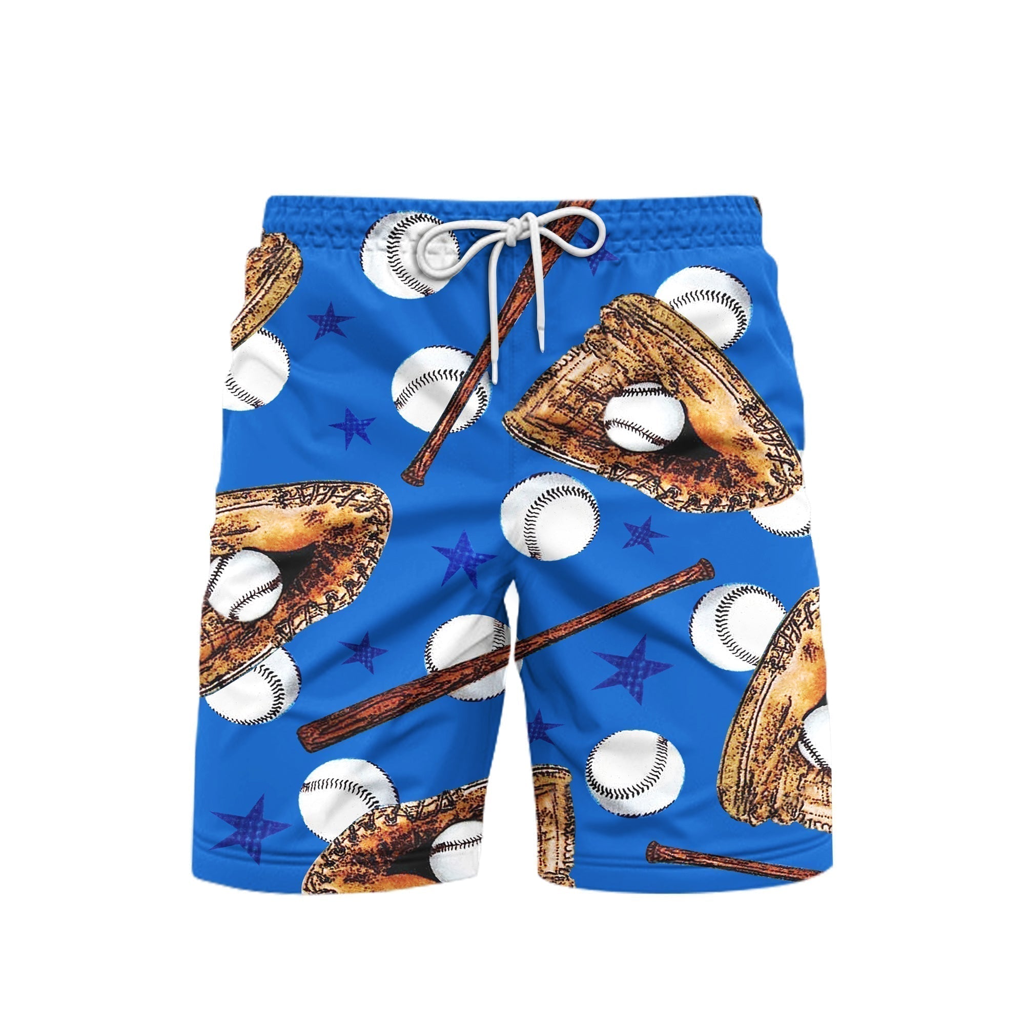 American Baseball Beach Shorts For Men