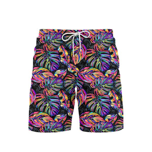 Awesome Multicolor Tropical Beach Shorts For Men