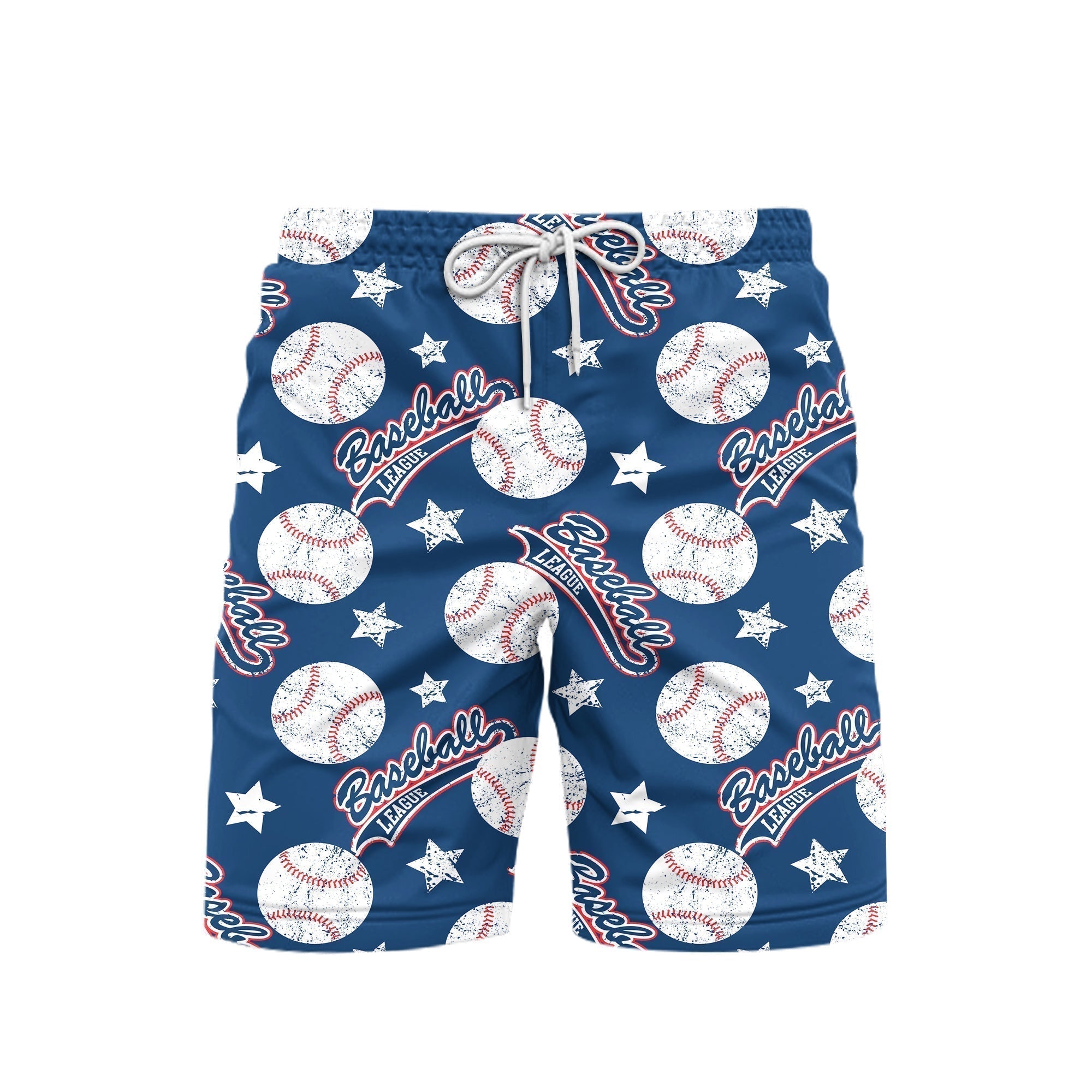 Baseball League Beach Shorts For Men