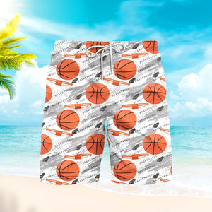Basketball Lover Beach Shorts For Men