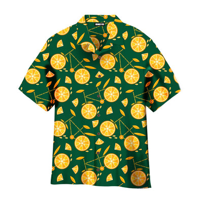 Bikes Bicycles With Orange Slice Hawaiian Shirt For Men & Women