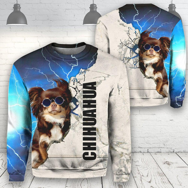 Chihuahua Dog Crewneck Sweatshirt For Men & Women