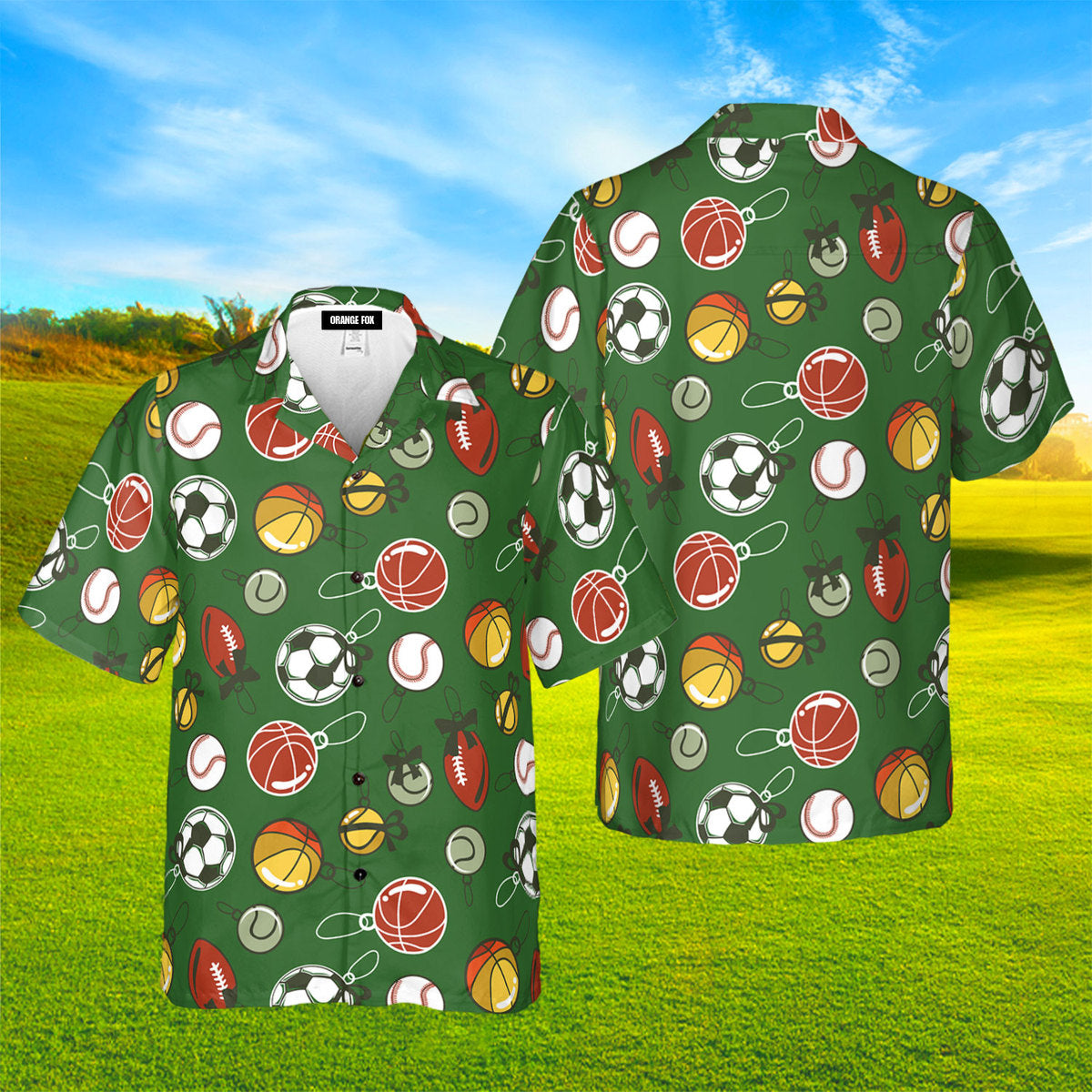 Christmas Sport Green Pattern Aloha Hawaiian Shirt For Men & Women