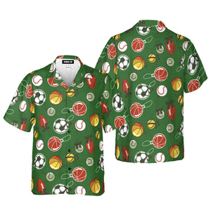 Christmas Sport Green Pattern Aloha Hawaiian Shirt For Men & Women