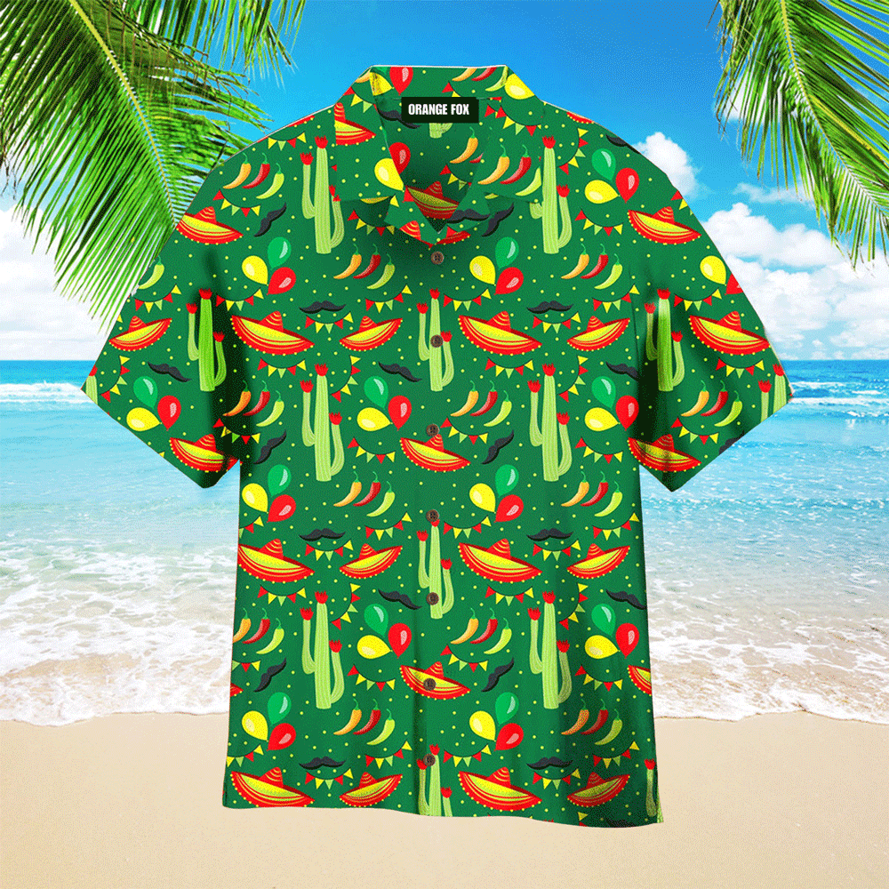 Cinco De Mayo Festival Mexican Party Dark Green Hawaiian Shirt For Men And Women WH1170