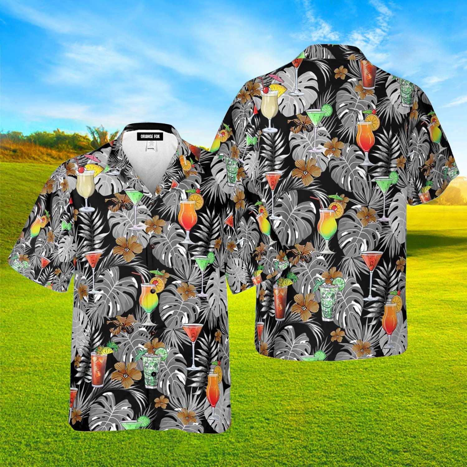 Cocktail Hawaiian Shirt For Men & Women