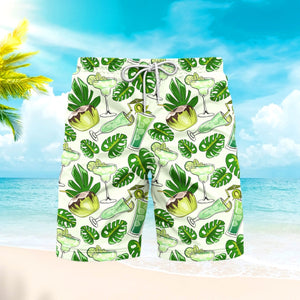 Fresh Cocktails Tropical Beach Shorts For Men