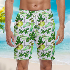 Fresh Cocktails Tropical Beach Shorts For Men