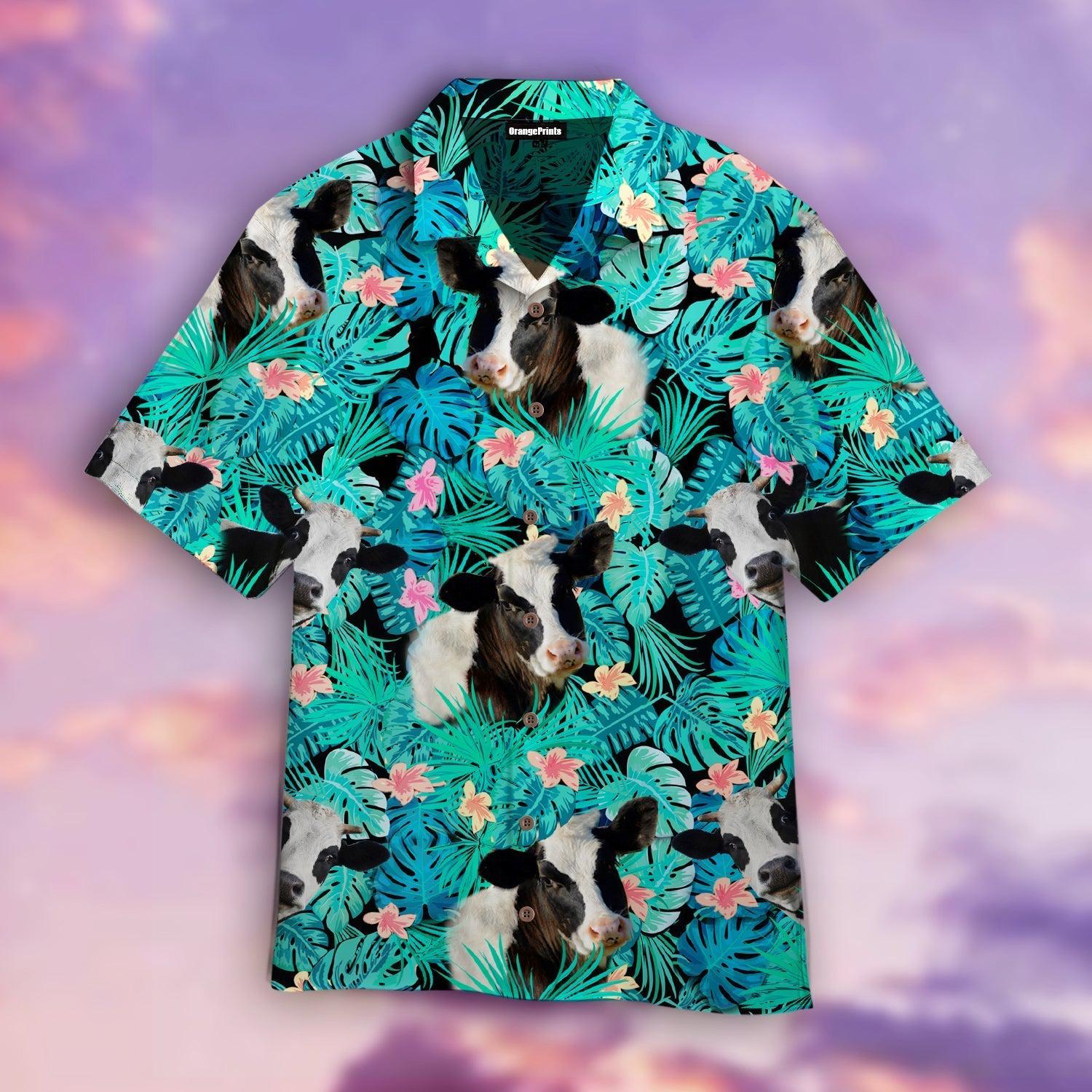 Cow Tropical Hawaiian Shirt For Men & Women