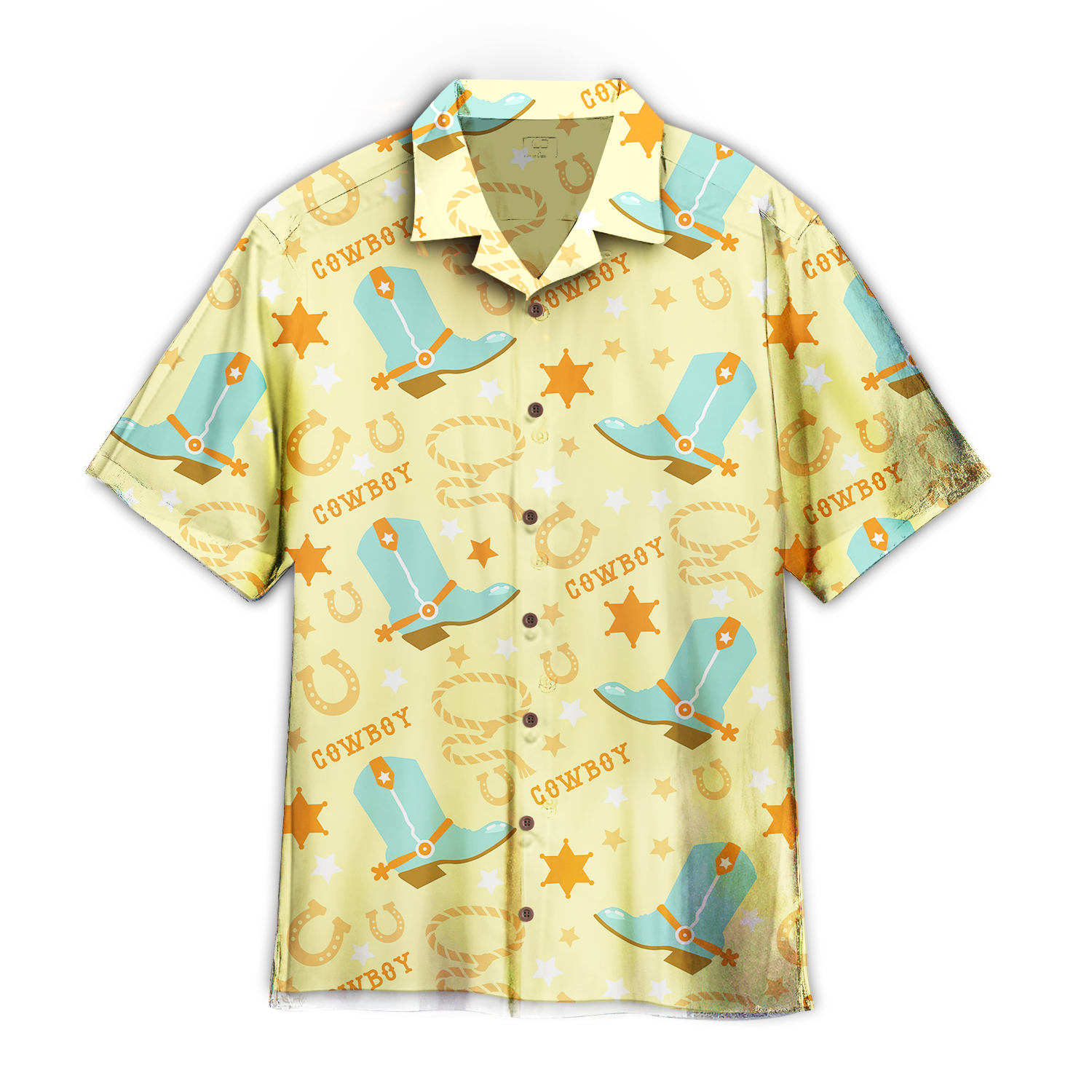 Cowboys Rodeo Yellow Aloha Hawaiian Shirt For Men & Women