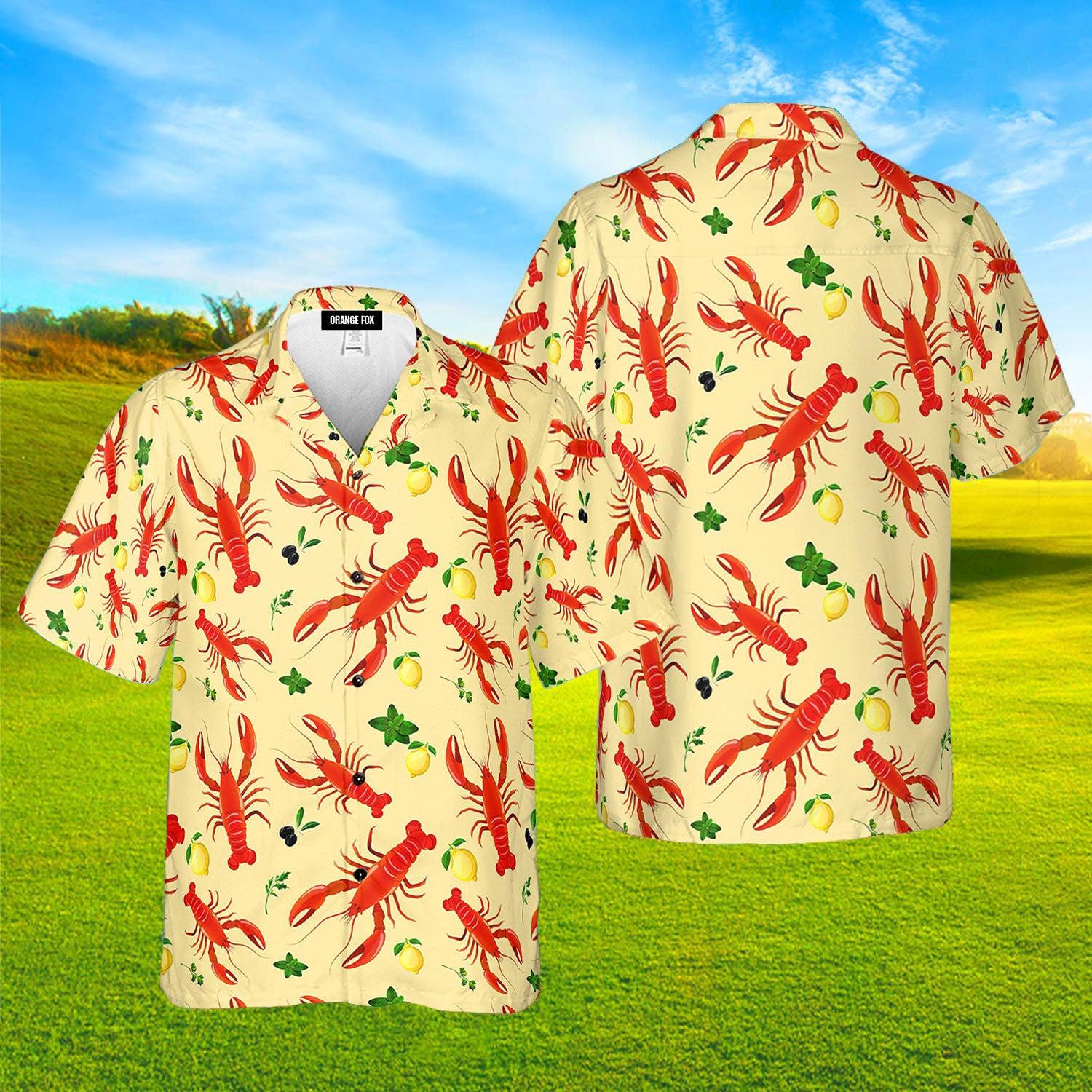 Crawfish Crew Lemon Hawaiian Shirt For Men & Women