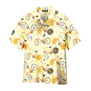 Cute Bikes With Oranges Retro Bicycles Hawaiian Shirt For Men & Women