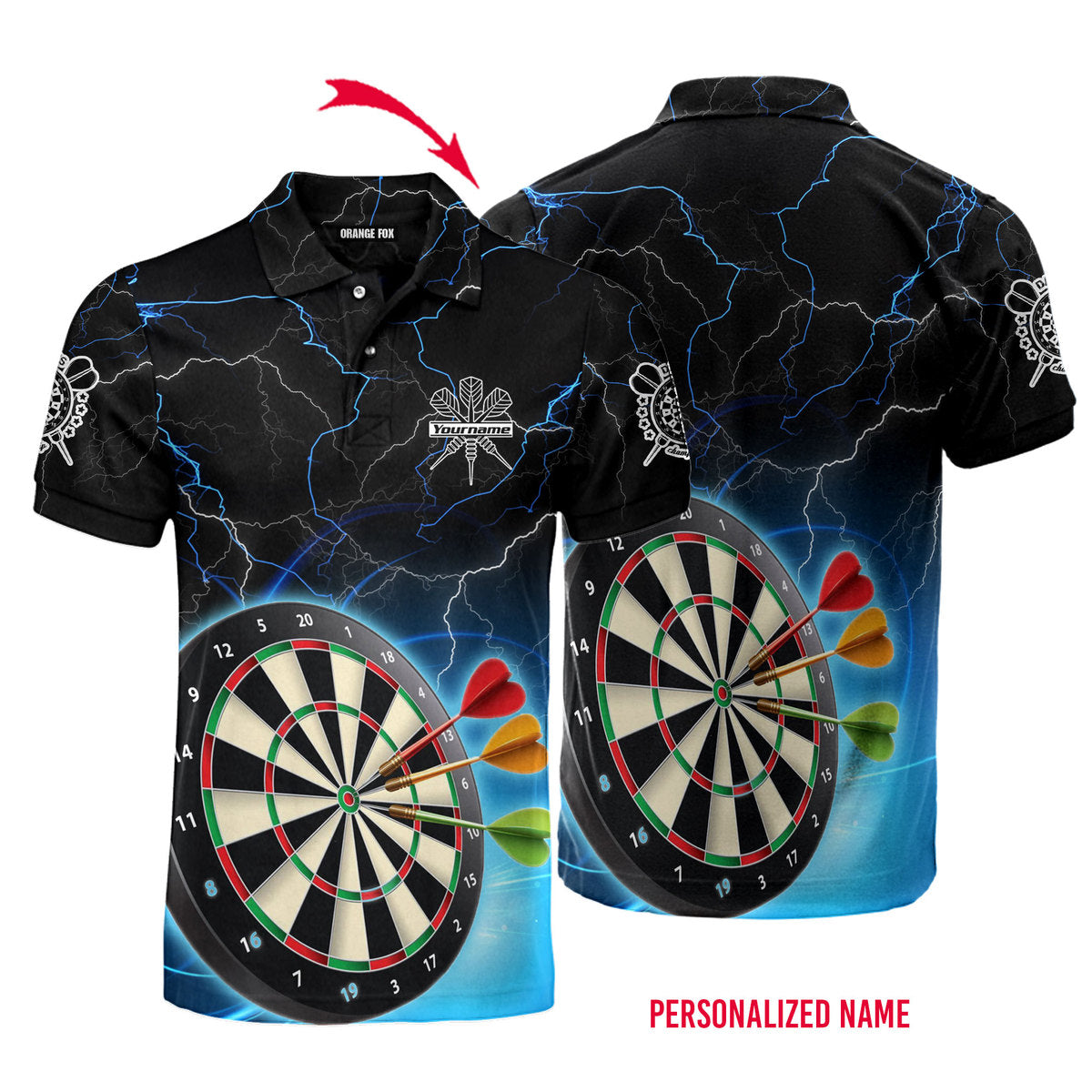 Dart Thunder Light Custom Name Polo Shirt For Men & Women PN1776