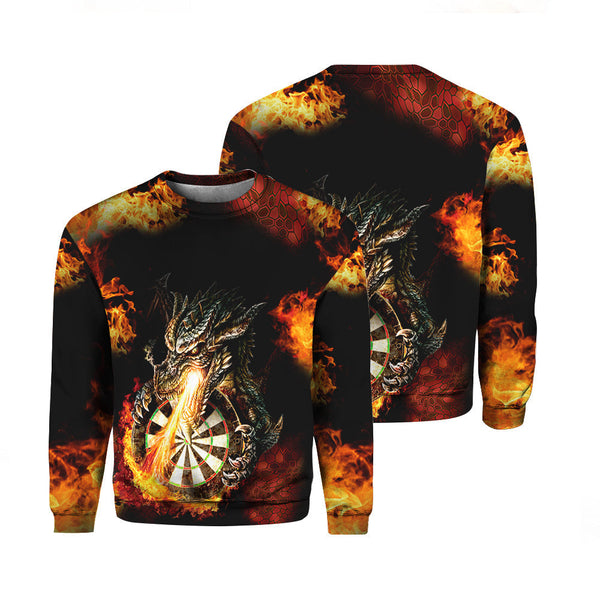 Darts Dragon Crewneck Sweatshirt For Men & Women