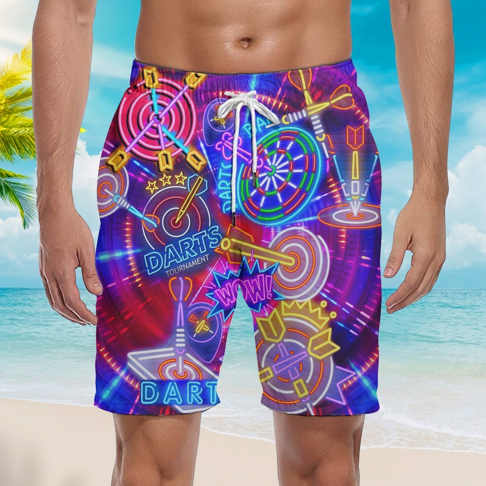 Darts I'm Sexy And I Throw It Beach Shorts For Men