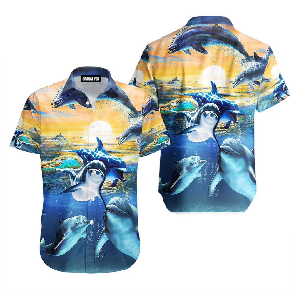 Dolphin Deep Sea Hawaiian Shirt For Men & Women