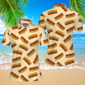 Don't Look For Love Look For Hotdog Polo Shirt For Women