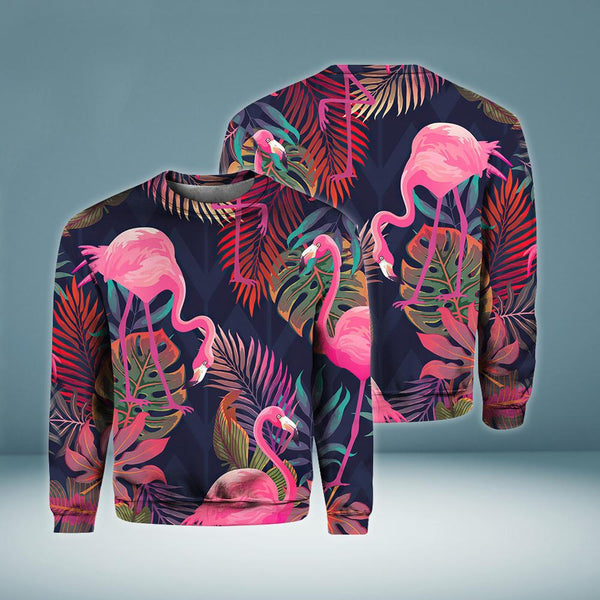 Flamingo Crewneck Sweatshirt For Men & Women