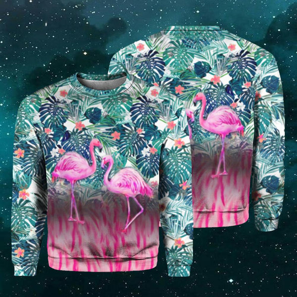 Flamingo Crewneck Sweatshirt For Men & Women