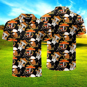 Forage Around And Find Out Mushroom Polo Shirt For Men