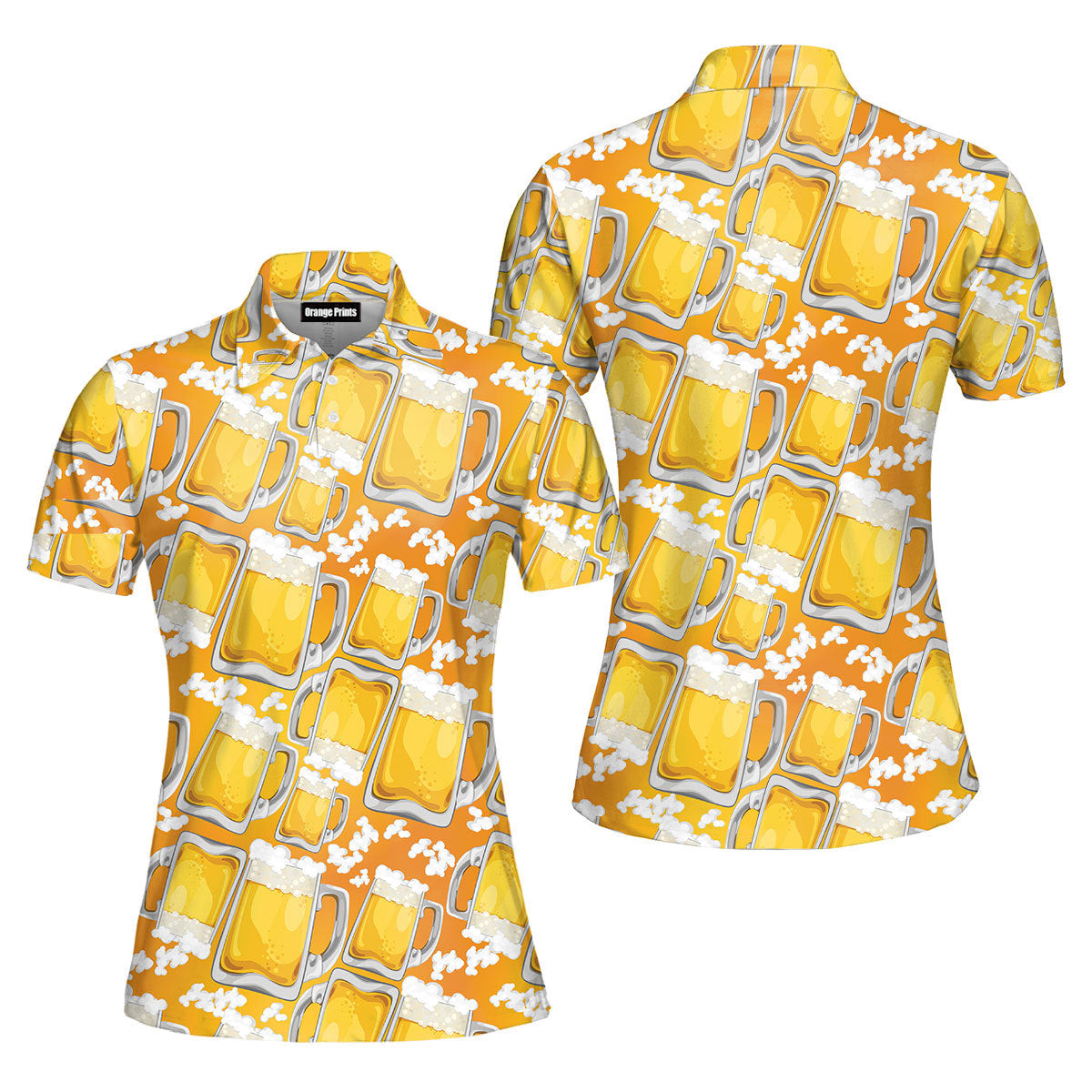 Funny Beer Polo Shirt For Women
