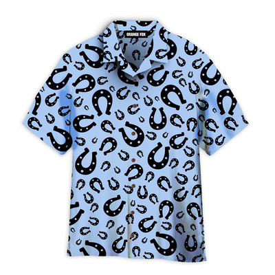 Horseshoes Light Blue Hawaiian Shirt For Men And Women WH1155