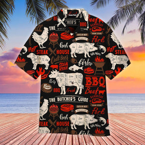 I Love The Smell Of BBQ In The Morning Barbeque Black Aloha Hawaiian Shirt For Men & Women